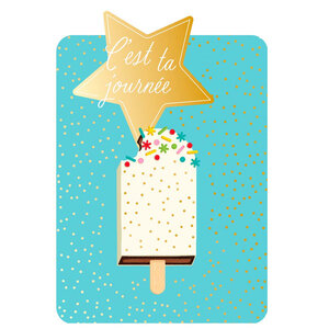 Carte de Vœux Thème Anniversaire Party Time - Plusieurs Styles - C'est ta journée - Draeger