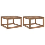 vidaXL Tables palette de jardin 2Pièces 60x60x36 5cm Bois de pin imprégné