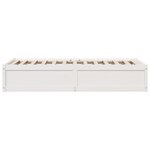 vidaXL Cadre de lit sans matelas blanc 75x190 cm bois de pin massif