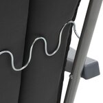 vidaXL Chaises pliables de jardin avec coussins lot de 2 Gris
