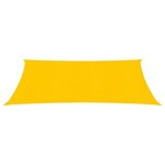 vidaXL Voile d'ombrage 160 g/m² Jaune 3x5 m PEHD