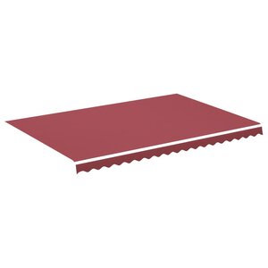 vidaXL Tissu de remplacement pour auvent Bordeaux rouge 4 5x3 m