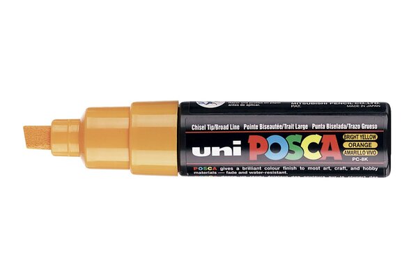 Marqueur Pte large biseautée POSCA PC8K 8mm Orange POSCA