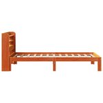vidaXL Cadre de lit sans matelas cire marron 75x190 cm bois pin massif