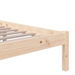 vidaXL Cadre de lit Bois massif 140x190 cm