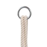 vidaXL Balançoire pour bébé avec ceinture de sécurité Coton Bois Bleu
