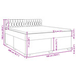vidaXL Sommier à lattes de lit avec matelas Gris foncé 180x200cm Tissu