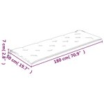 vidaXL Coussins de banc de jardin lot de 2 motif à carreaux noir