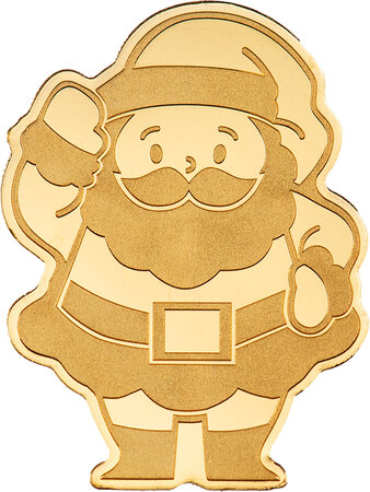 Pièce de monnaie en Or 1 Dollar g 0.5 Millésime Small Gold SANTA CLAUS