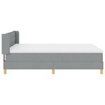Lit tapissier vidaXL avec matelas Gris clair 140x200 cm