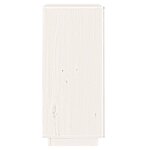 vidaXL Buffet blanc 38x35x80 cm bois massif de pin
