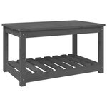 vidaXL Table de jardin gris 82 5x50 5x45 cm bois massif de pin