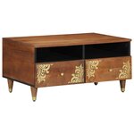 vidaXL Table Basse 80x54x40 cm en Bois de Manguier