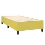 vidaXL Sommier à ressorts de lit Vert 100x200 cm Tissu