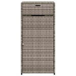 vidaXL Armoire de rangement de jardin gris 55x55x111 cm résine tressée