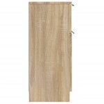 vidaXL Buffets 2 Pièces Chêne Sonoma 30x30x70 cm Bois d'ingénierie