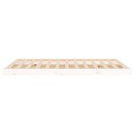 vidaXL Cadre de lit sans matelas blanc 135x190 cm bois de pin massif