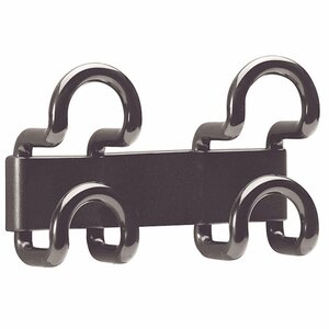 Patère Design UNILUX - 2 patères - noir