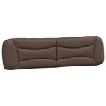 vidaXL Cadre de lit avec lumières LED marron 200x200 cm similicuir