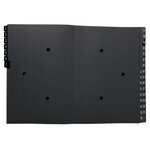 Trieur Rigide Economique Ordonator 32 Compartiments Numériques - 24x34cm - Noir - X 6 - Exacompta
