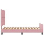 Cadre de lit vidaXL Rose 90x200 cm Velours
