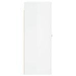 vidaXL Armoire murale blanc brillant 69 5x34x90 cm