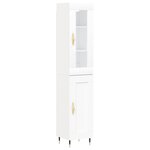 vidaXL Buffet haut Blanc 34 5x34x180 cm Bois d'ingénierie