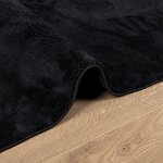 vidaXL Tapis OVIEDO à poils courts noir 160x230 cm