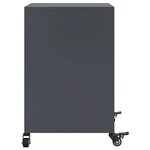 vidaXL Table de chevet anthracite 36x39x59 cm acier