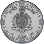 Pièce de monnaie en Argent 5 Dollars g 62.2 (2 oz) Millésime 2023 Chinese Dragon Art CHINESE DRAGON ART