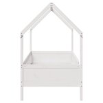 vidaXL Cadre de lit d'enfants forme de maison 90x200cm bois massif pin