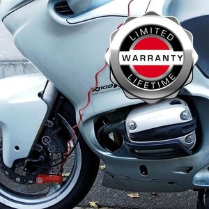 Antivol moto bloque-disque rouge 80 mm