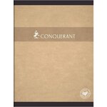 Cahier piqûre 96 pages seyès  papier 70 g recyclé  couverture en carte recyclée  format 24 x 32 cm CONQUERANT