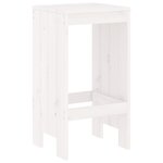 vidaXL Ensemble de bar de jardin 5 Pièces blanc bois massif de pin