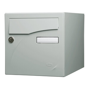 Boîte aux lettres Préface 1 porte gris polaire mat ral 9006 m