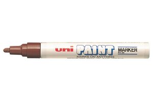 Marqueur Pte conique moyenne PAINT Marker PX20 2,2 - 2,8mm Marron UNI-BALL