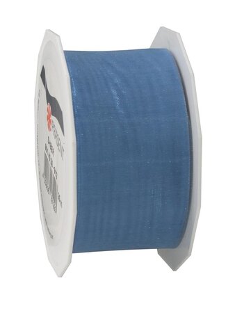 Organza sheer 25-m-rouleau 40 mm bleu ciel