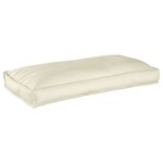 vidaXL Coussin de palette pour siège/dossier Crème 120x60x12 cm Tissu Oxford