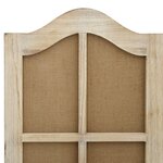 vidaXL Cloison de séparation 4 panneaux Marron 140x165 cm Tissu