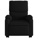 vidaXL Fauteuil inclinable électrique noir tissu