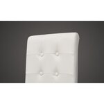 vidaXL Chaises à manger lot de 2 blanc similicuir