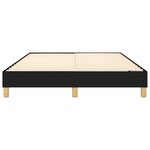vidaXL Cadre de lit Noir 140x190 cm Tissu