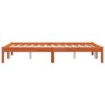 vidaXL Cadre de lit sans matelas cire marron 120x190cm bois pin massif