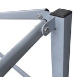 vidaXL Tente de réception pliable avec 4 parois 3x3 m Acier Blanc