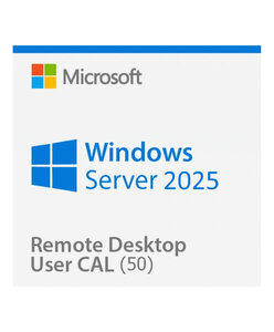 Microsoft Windows Server 2025 Remote Desktop Services (RDS) 50 user connections CAL - Clé licence à télécharger