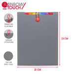 Trieur accordéon 8 positions spécial sac à dos - Format A4 - RAINBOW TOUCH