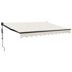 vidaXL Auvent rétractable automatique crème 3 5x2 5 m