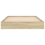 vidaXL Cadre de lit sans matelas chêne sonoma 90x190 cm