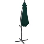 vidaXL Parasol en porte-à-faux 3 m Vert