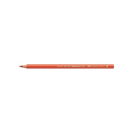 Crayon de couleur polychromos mine 3 8mm à l'huile orange cadmium foncé x 6 faber-castell